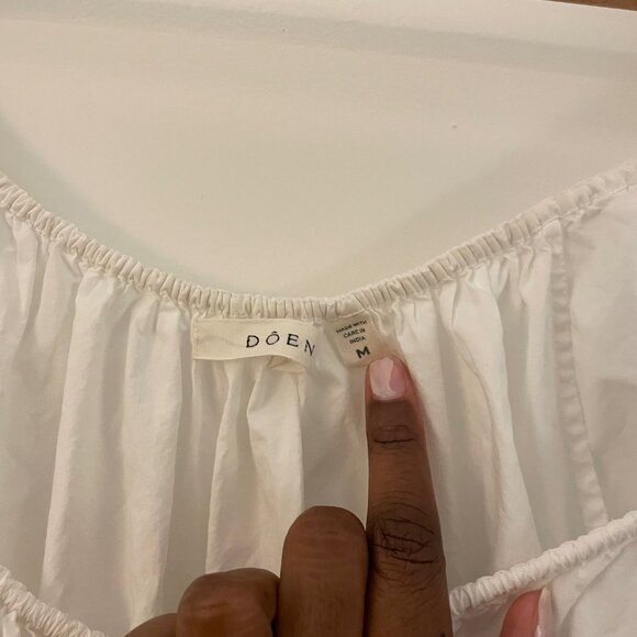 Doen Quinn Dress, White Salt Sz M - Picture 3 of 6